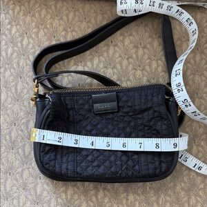 Nicole Miller Black Quilted Crossbody Bag